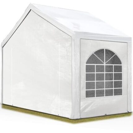 4x2 m tente de réception Barnum, PE 450, H. 2 m, blanc