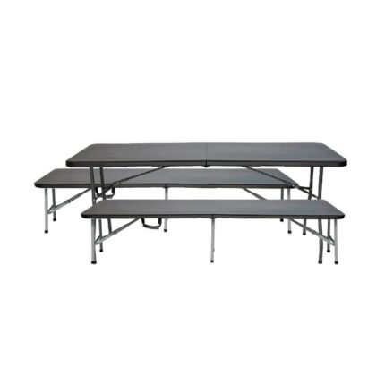 Ensemble Table Pliante avec 2 Bancs 180cm Catering 7house