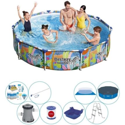 Bestway Steel Pro Ronde Édition d'animal 305x66 cm - Piscine Super Deal