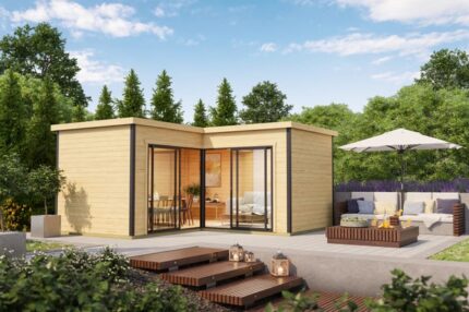 Abri de jardin Bois - Domeo 6+| 44mm | 18m²