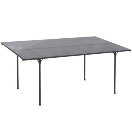 Pergola adossable SIMON grise