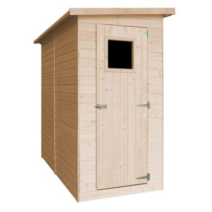 Abri à outils en bois Naturel - Stockage extérieur AVEC fenêtres H203x123x223 cm/2,1 m² hangar en bois naturel - TIMBELA M348A