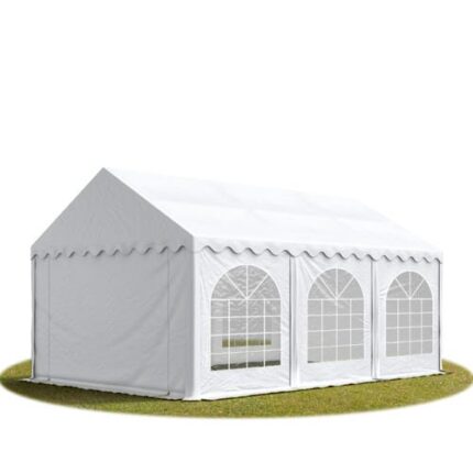 3x6 m tente de réception Barnum, PVC 750, H. 2 m, blanc