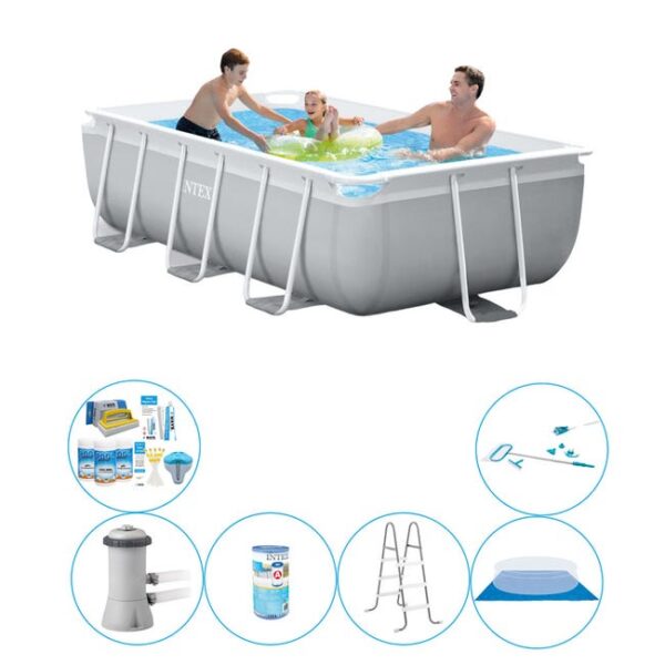 Piscine avec accessoires - 6 pièces - Intex Prism Frame Rectangulaire 300x175x80 cm