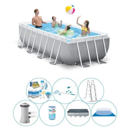 Piscine avec accessoires - Intex Prism Frame 400x200x100 cm