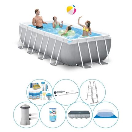 Piscine avec des accessoires - Intex Prism Frame 400x200x100 cm