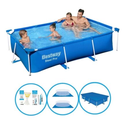 Bestway Piscine Steel Pro 259x170x61 cm - Avec des accessoires