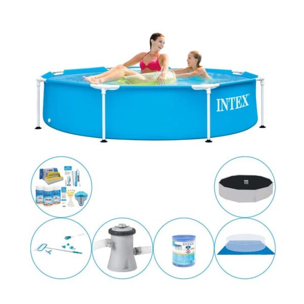 Intex Metal Frame Ronde 244x51 cm - Set de piscine combinée