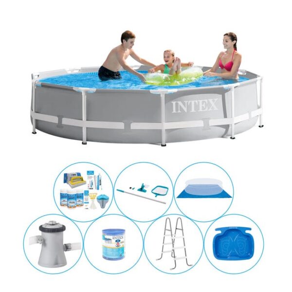 Bundle de piscine - 8 pièces - Intex Easy Set Ronde 305x76 cm