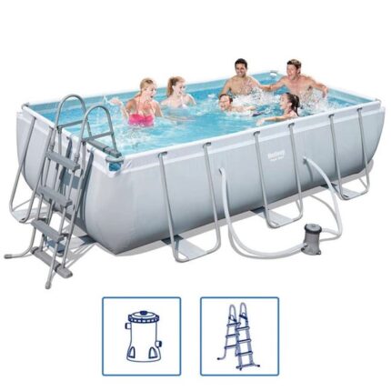 Piscine avec cadre en acier 404 x 201 x 100 cm 56441 Bestway