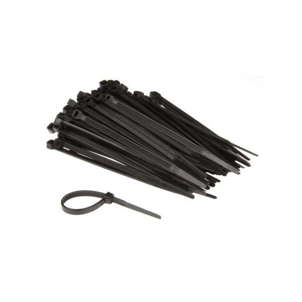 Colliers De Serrage En Nylon - 4.6 X 120 Mm - Noir (100 Pcs)