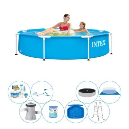 Intex Metal Frame Ronde 244x51 cm - Deal de piscine Deluxe