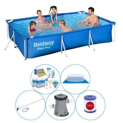 Piscine plus des accessoires - Bestway Steel Pro 300x201x66 cm