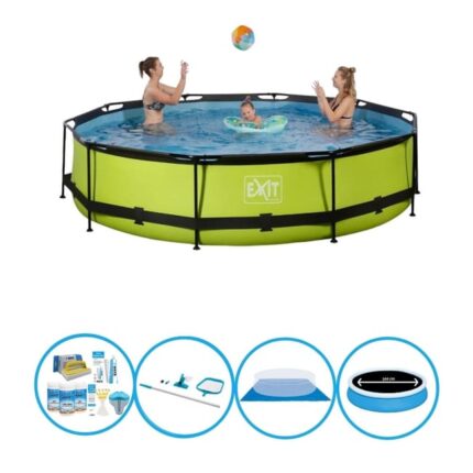 EXIT Piscine Lime - Frame Pool ø360x76cm -- Pack de piscine