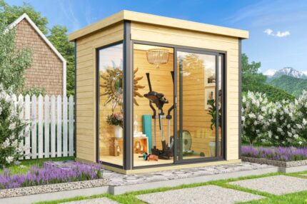 Abri de jardin Bois - Domeo Mini+ | 44mm | 4,60 m²