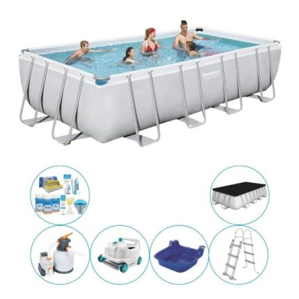 Bestway Steel Pro Rect. 549x274x122 cm - Bleu - Piscine Super Deal