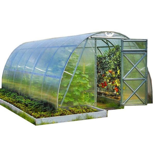 Serre tunnel Prime 3x4m avec couverture en polycarbonate alvéolaire 4mm