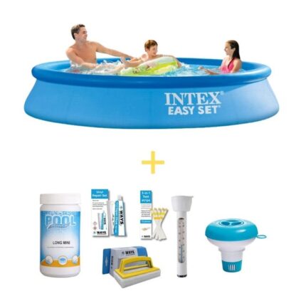 Intex Piscine - Easy Set - 305 x 61 cm - Avec WAYS Pack d'entretien piscine
