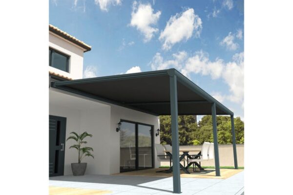 Pergola toile SUNLIGHT Gris anthracite - Gris anthracite 5,00x3,00m