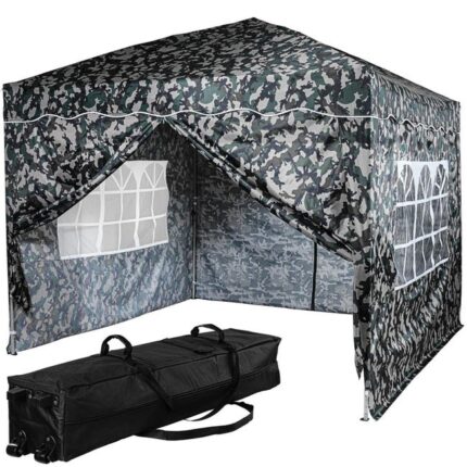 INSTENT® Pavillon 3 x 3 m Basic étanche Protection UV 50+, choix de couleurs et de modèles, urban avec 4 éléments latéraux