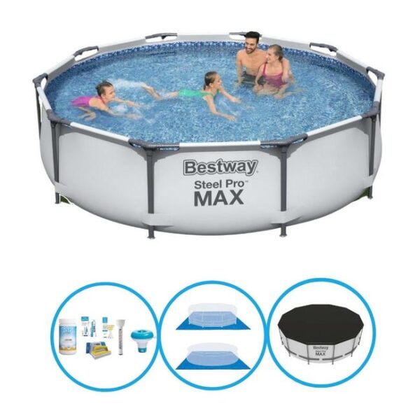 Bestway Piscine Steel Pro MAX 305x76 cm - Avec des accessoires