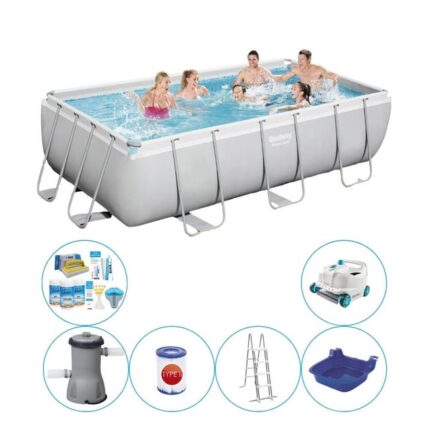 Super Set de piscine - Bestway Power Steel 404x201x100 cm - Avec pompe de filtrage