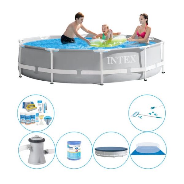 Intex Prism Frame Piscine - 305 x 76 cm - Paquet total