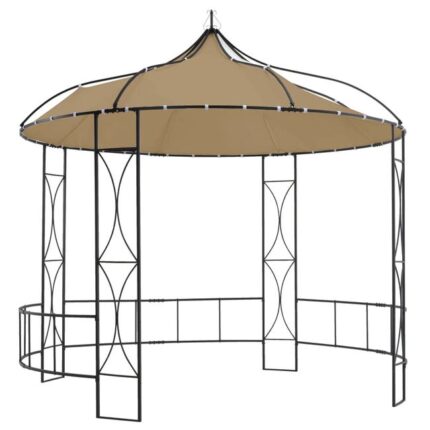 Maison Exclusive - Belvédère 300x290 cm Taupe Rond