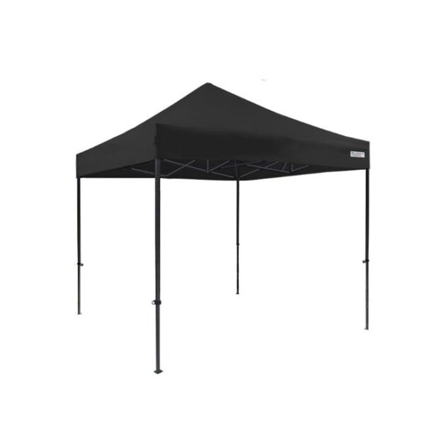 FRANCE BARNUMS | Chapiteau Tonnelle Tente pliante en Acier 30mm | 3x3m Sans murs - Noir