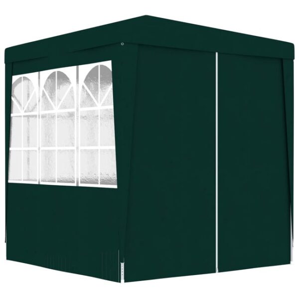 Tonnelle de jardin | Tente de réception avec parois latérales 2x2 m Vert 90 g/m² CFW63751