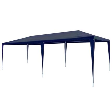 Tente de réception 3x6 m bleue en PE pour jardin - Matériel d'extérieur, auvent, parasol, isolation thermique et étanche à la pluie