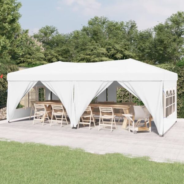 Maison Exclusive - Tente de réception pliable avec parois Blanc 3x6 m