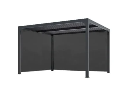 Pergola autoportante Per 36r30r bi, aluminium gris anthracite, 10.8 m²