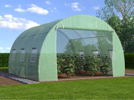 Serre tunnel avec structure en acier 9 m² - L300 x l300 x H200 cm - IPOMEA