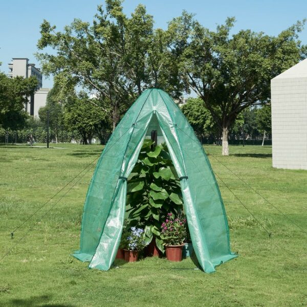 Serre de jardin Hunze 183 x 160 cm vert [en.casa]