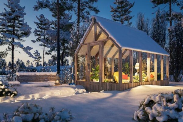 Serre fixe en verre trempé Emilia, 8.2 m² PALMAKO