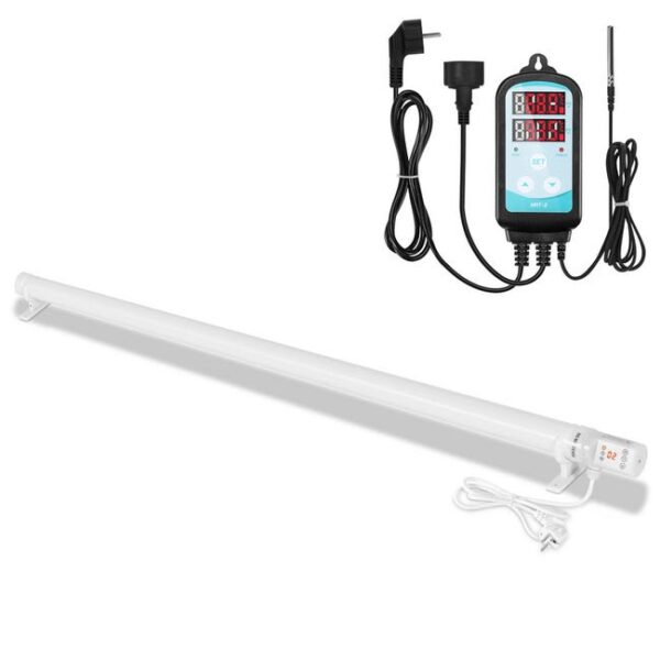 Chauffage de serre 240W Avec régulateur de température numérique 3000W Chauffage électrique à tige blanche pour serres Installation flexible