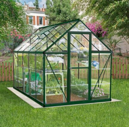 Serre fixe en polycarbonate simple paroi Harmony, 5.6 m² CANOPIA BY PALRAM