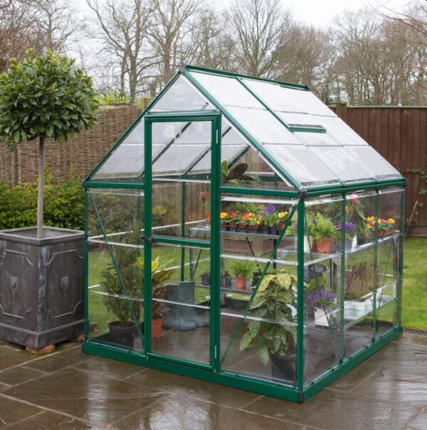 Serre fixe en polycarbonate simple paroi Harmony, 3.4 m² CANOPIA BY PALRAM