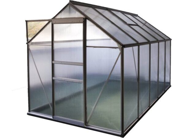 Serre jardin polycarbonate "Diamant 106" + Base - 5,89m²