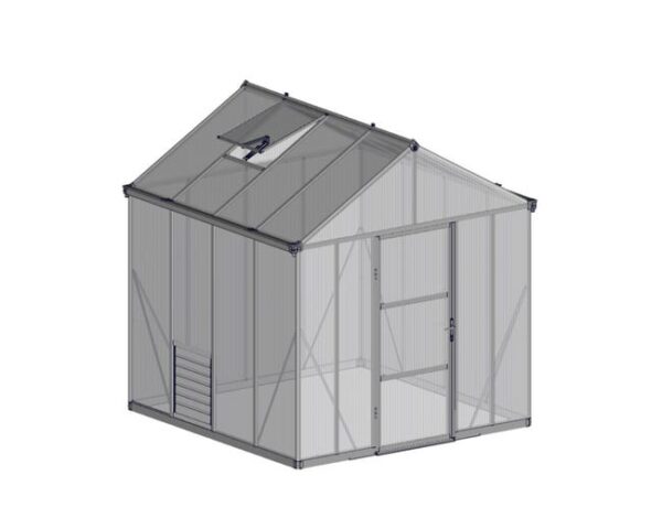 Serre fixe en polycarbonate double parois Glory, 6 m² CANOPIA BY PALRAM