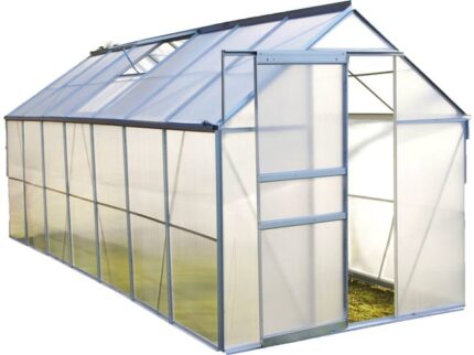 Serre jardin polycarbonate "Diamant 146" + Base - 8,17m²