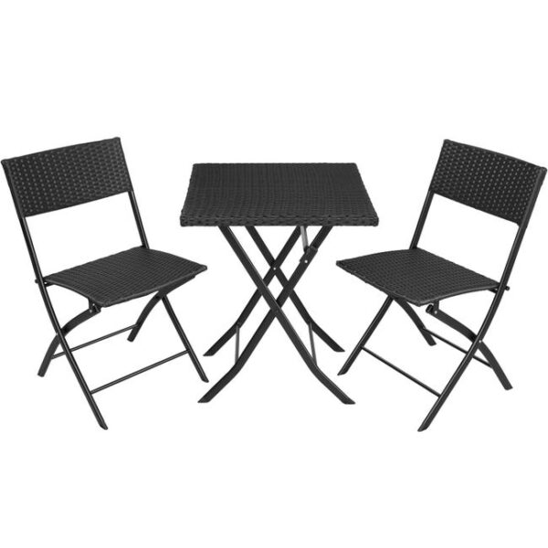 TECTAKE Salon de jardin Pour 2 personnes Résistant aux UV