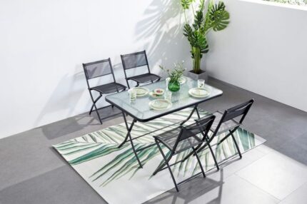Table de jardin et 4 chaises MAHON