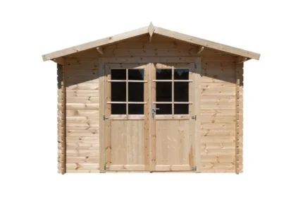 Abri de jardin en bois, ep 28mm, surface utile 7.5m², INT018/INEKSA