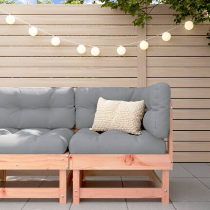 Maison Exclusive - Canapé d'angle avec coussins bois massif douglas