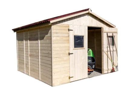 Abri de jardin bois HABRITA Ed 2828.02 Ep.16 mm, 9 m²