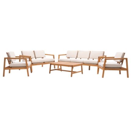Lot salon 7 places en acacia Oasis NATERIAL