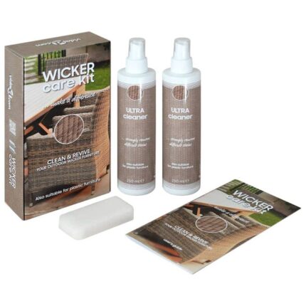 Kit d'entretien du rotin/textilène de meubles de jardin 2x250ml vidaXL