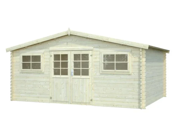 Abri de jardin bois WHITEWOOD Ldd abri luxembourg 2 28mm 17m² Ep.28 mm, 17.42 m²